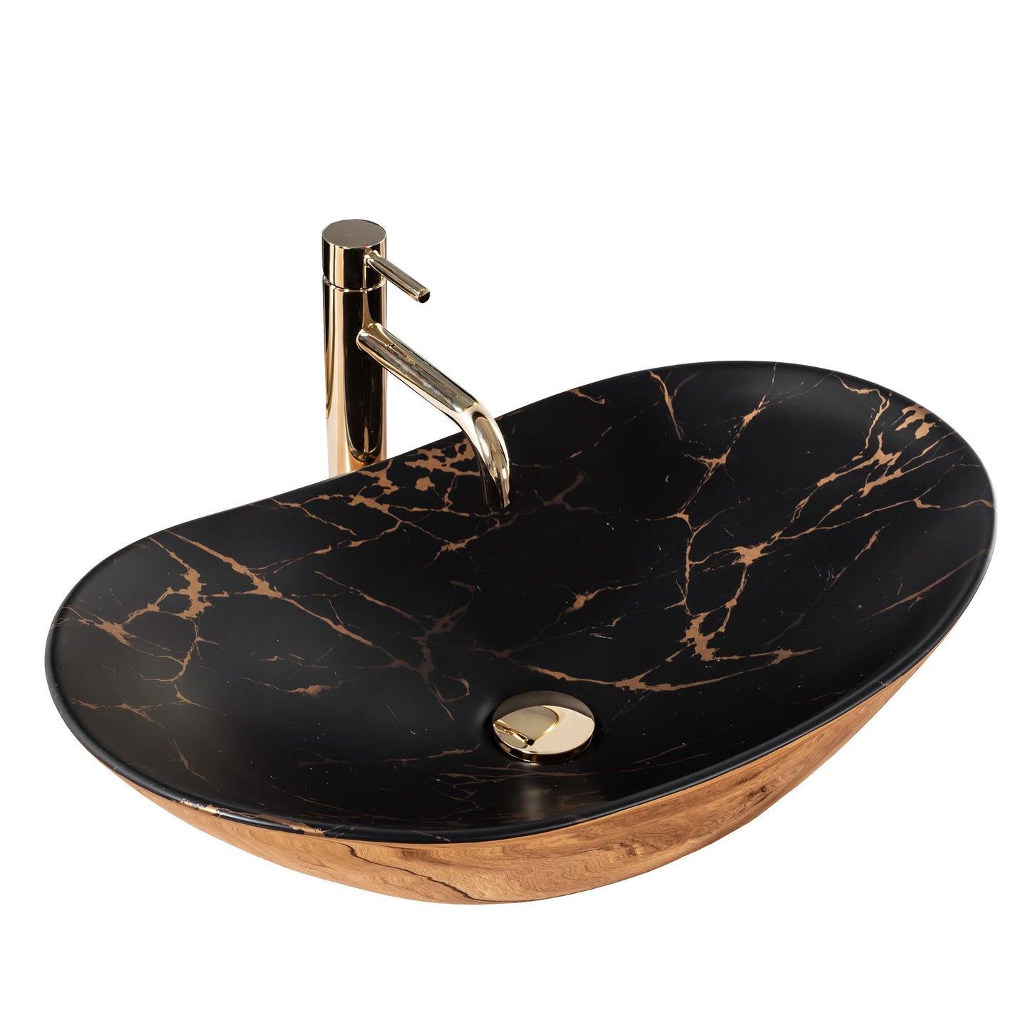 Lavoar de blat Rea REA Royal In Black Marble Gold 1