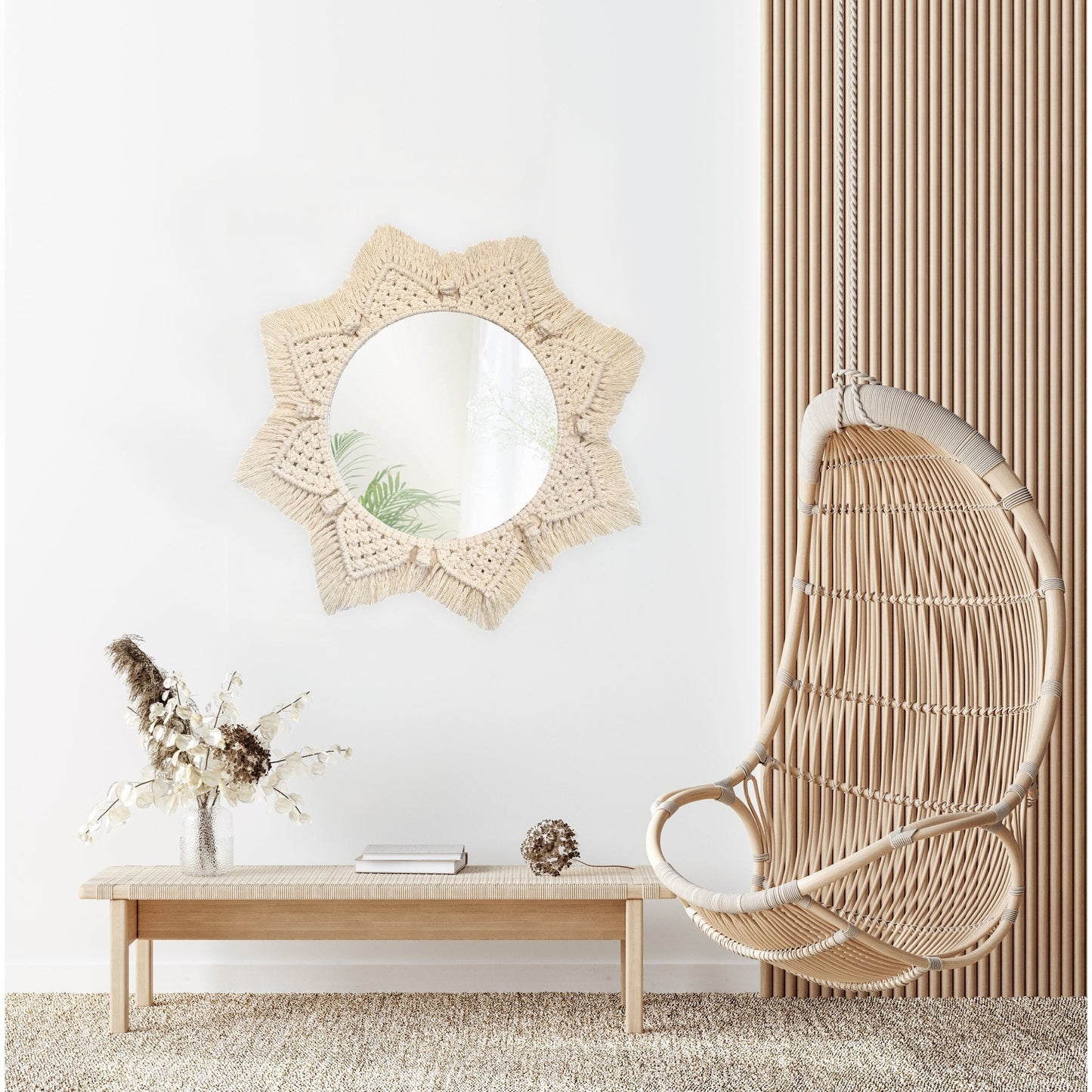 Oglinda Perete Boho 53cm 322048 7