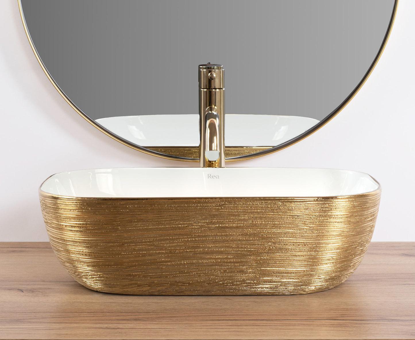 Lavoar pe blat Rea Belinda White GOLD BRUSH 2