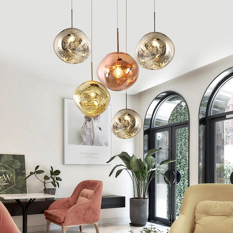 Lampa DE TAVAN SUSPENDABILA din sticla Gold APP331-1CP 8