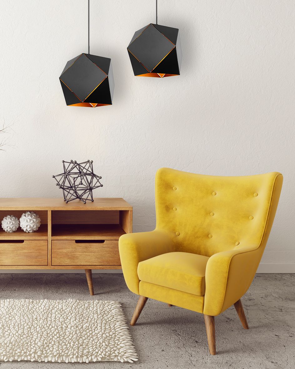 Lampa GEOMETRICA NEAGRA APP287-1CP 5