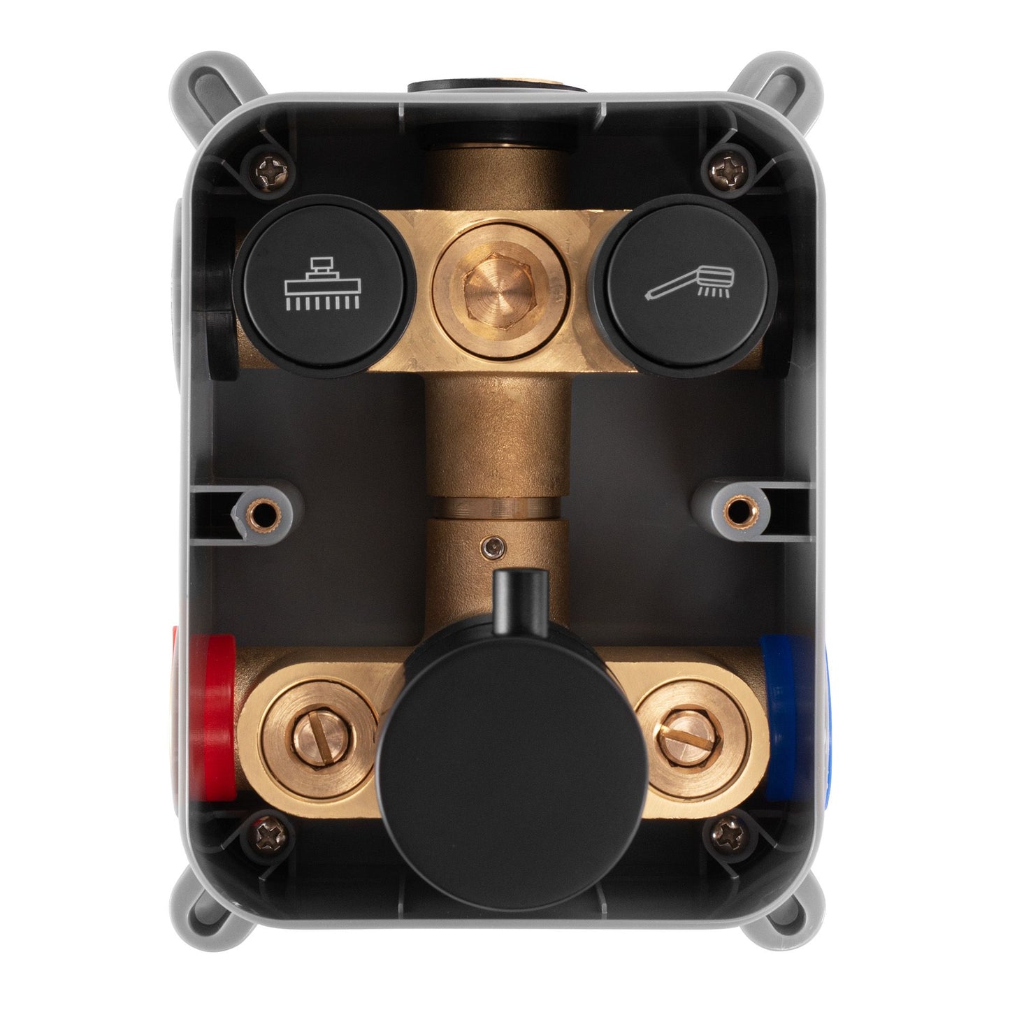Set de duș incastrat Rea LUNGO Black Matt BOX 5