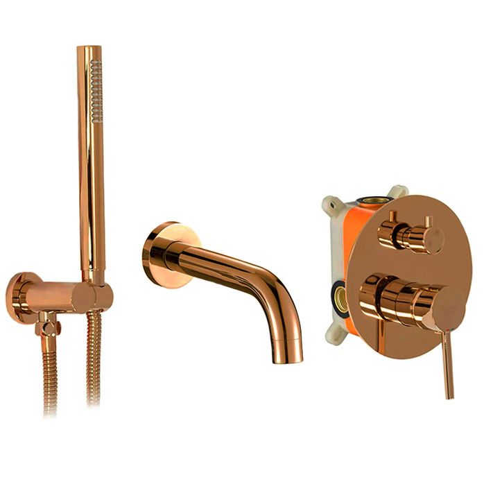 Baterie pentru cada Incastrata Rea Lungo Copper + BOX 1