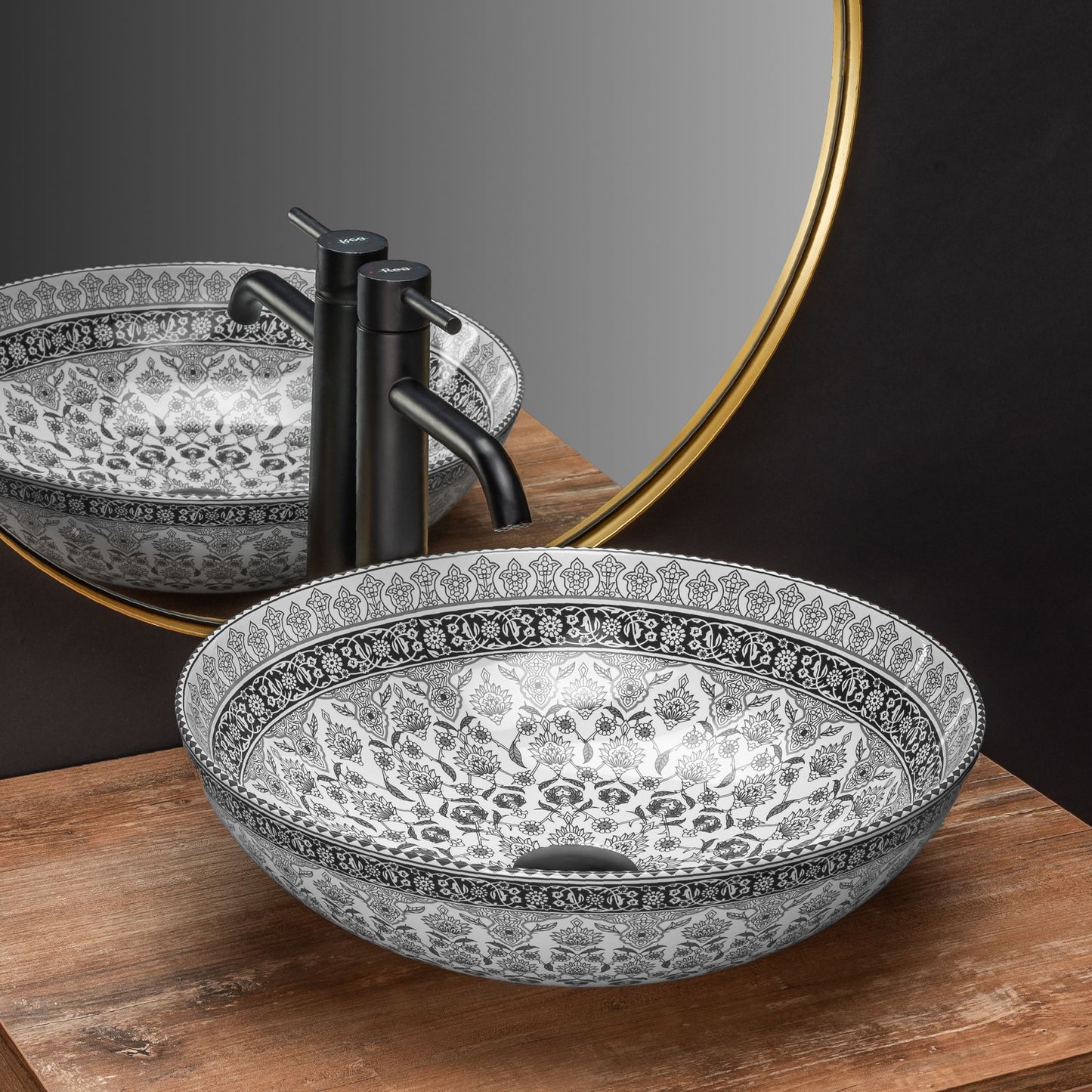 Lavoar pe blat Rea Arte dark grey 1