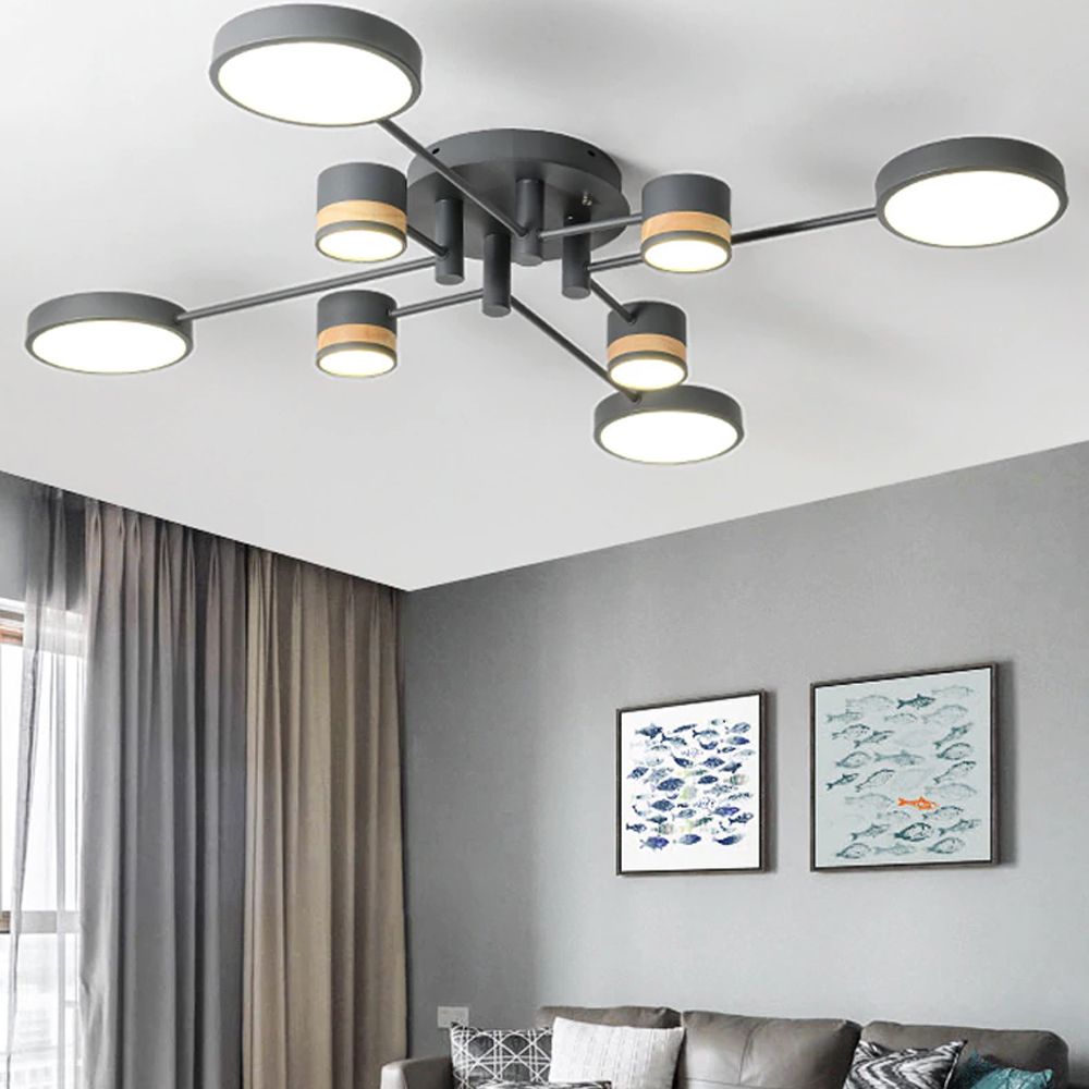 LAMPĂ DE PLAFON GRI APP528-8C 4