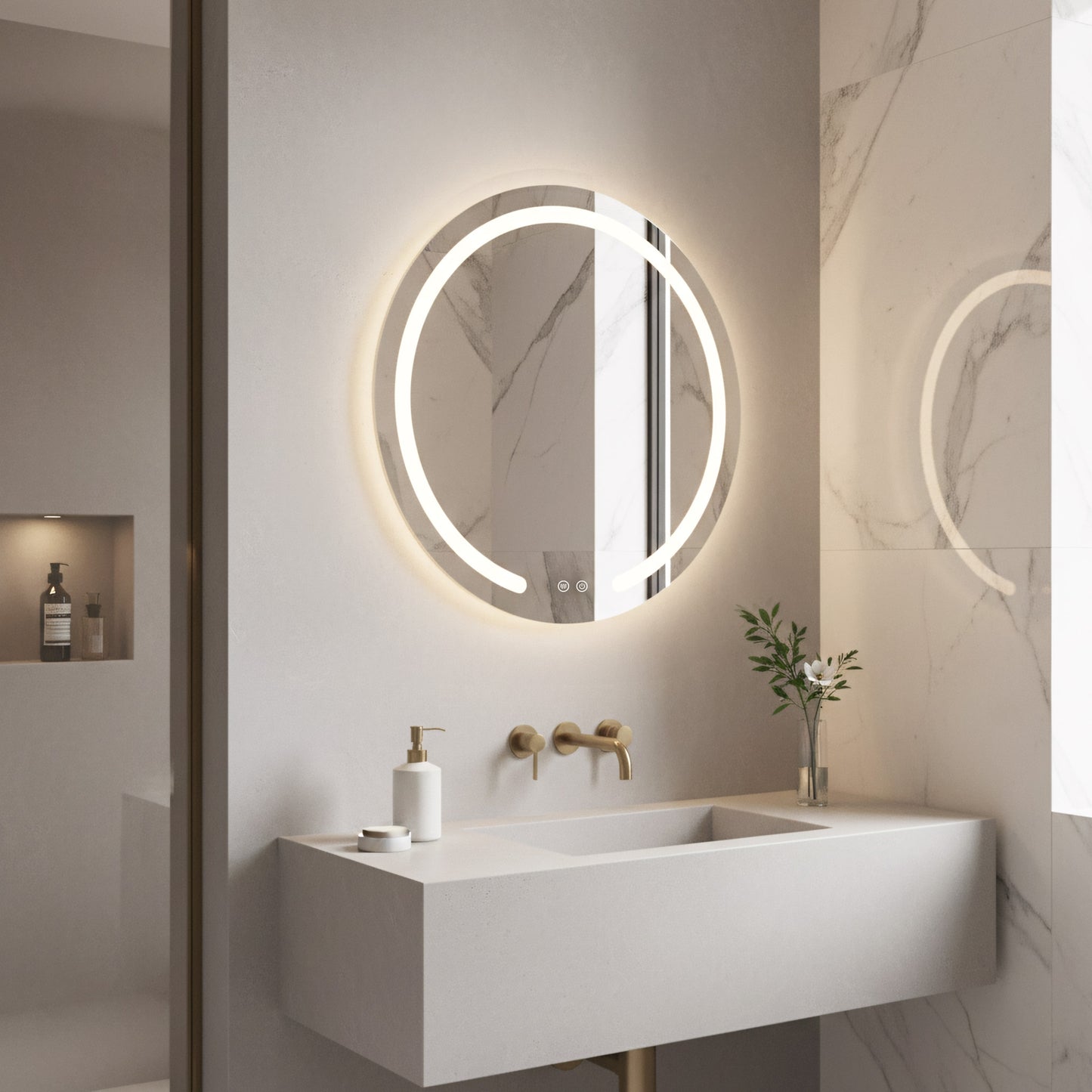 Oglindă LED 60cm Modern 10