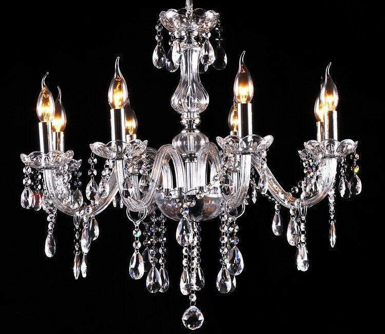 Candelabru cu lampă de cristal 300 750 11