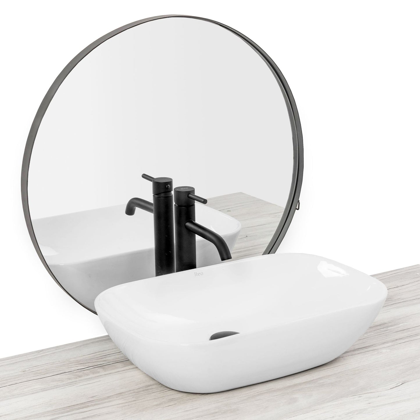 Lavoar pentru blat Rea Claudia 9447 alb 4