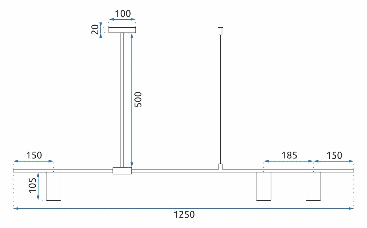 Lampă modernă suspendată aurie neagra APP585-3CP 7