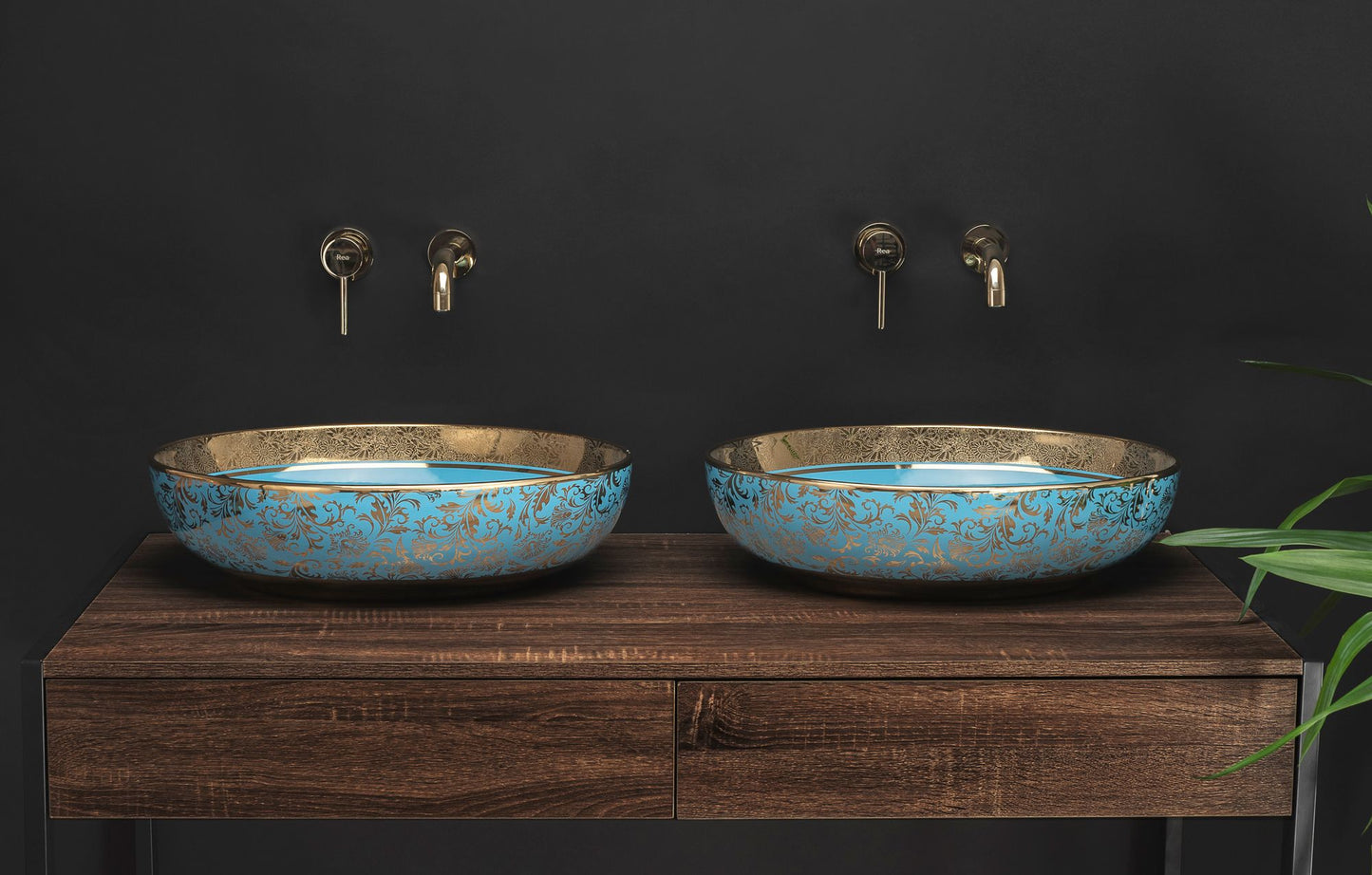 Lavoar pe blat Rea Margot Gold/Blue 4