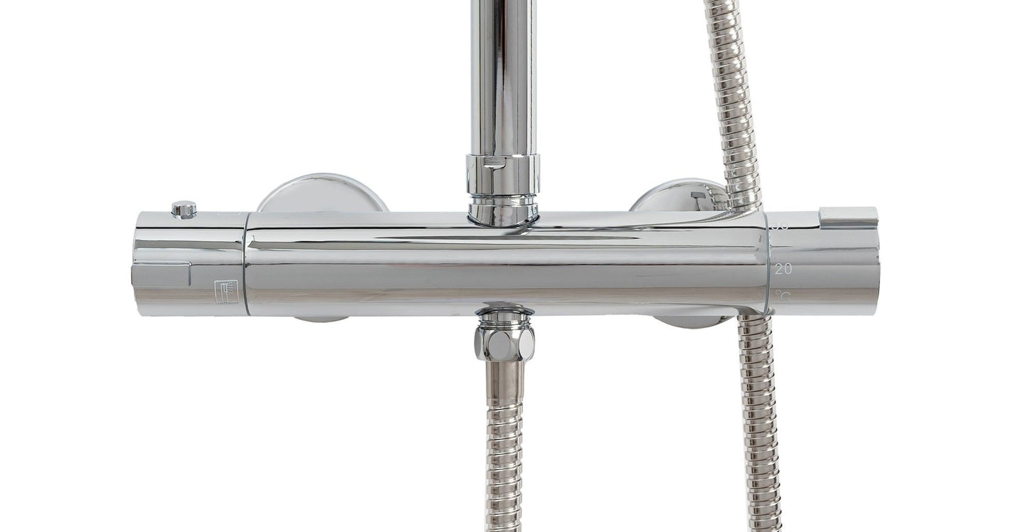 Set dus cu termostat CALANI DAYTON CHROME 5
