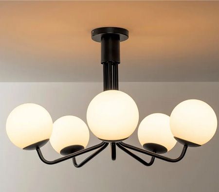 LAMPA WISZĄCA SUFITOWA CZARNA APP1578-5C 3
