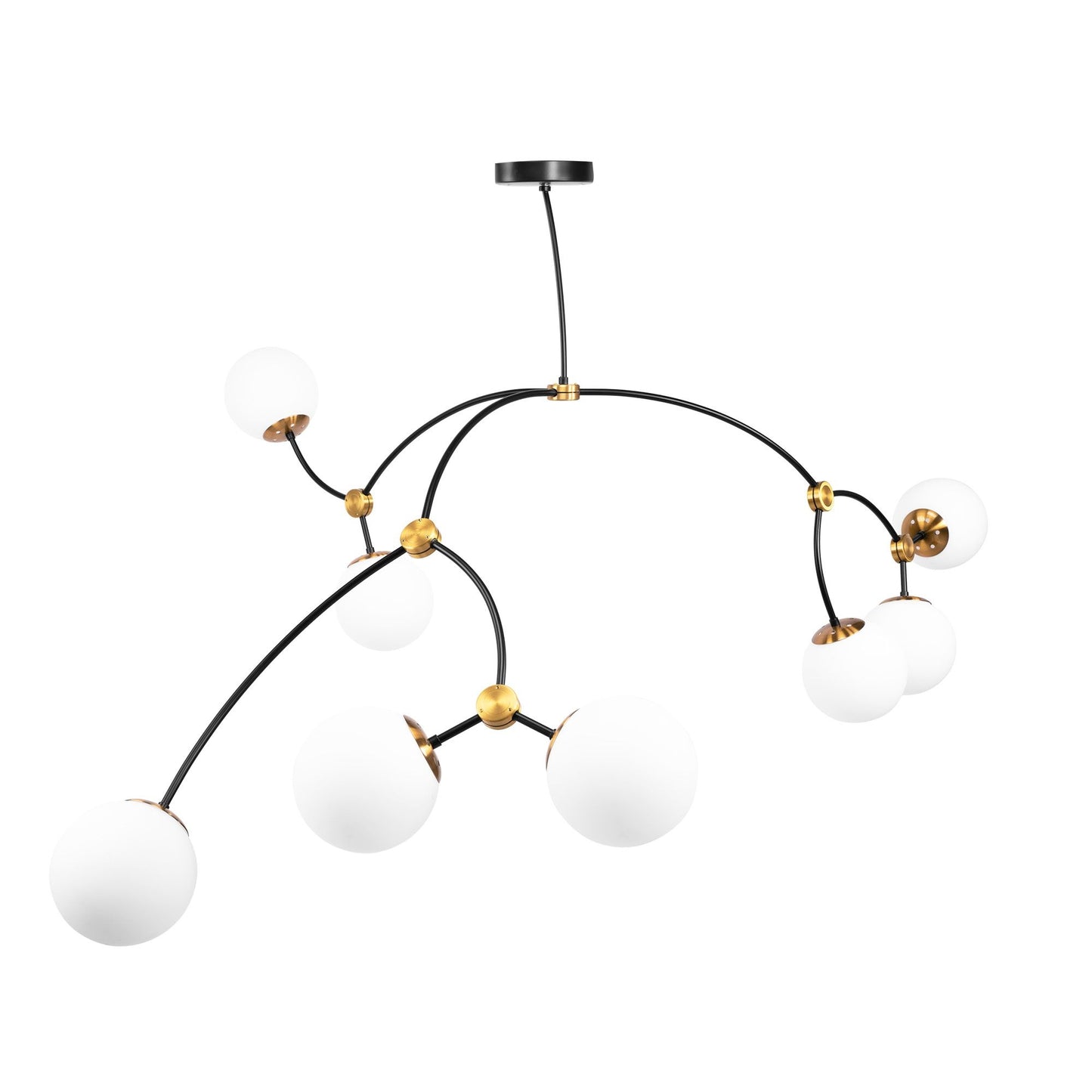 Lampă De Tavan Black Mat APP1673-8CP 10
