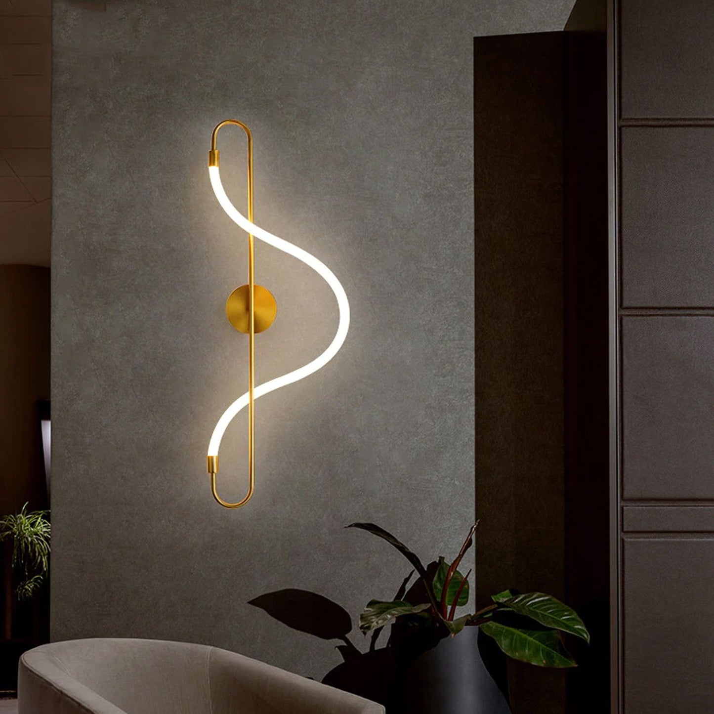 Lampa LED APP858-W Long Gold 3