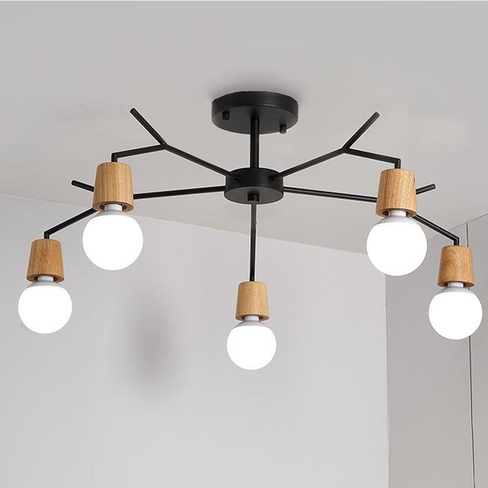 Plafoniera din metal stil scandinav APP694-5C 2