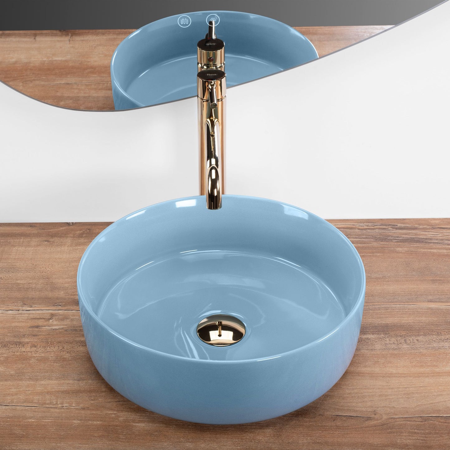 Lavoar pe blat Rea SAMI L.BLUE SHINY 2