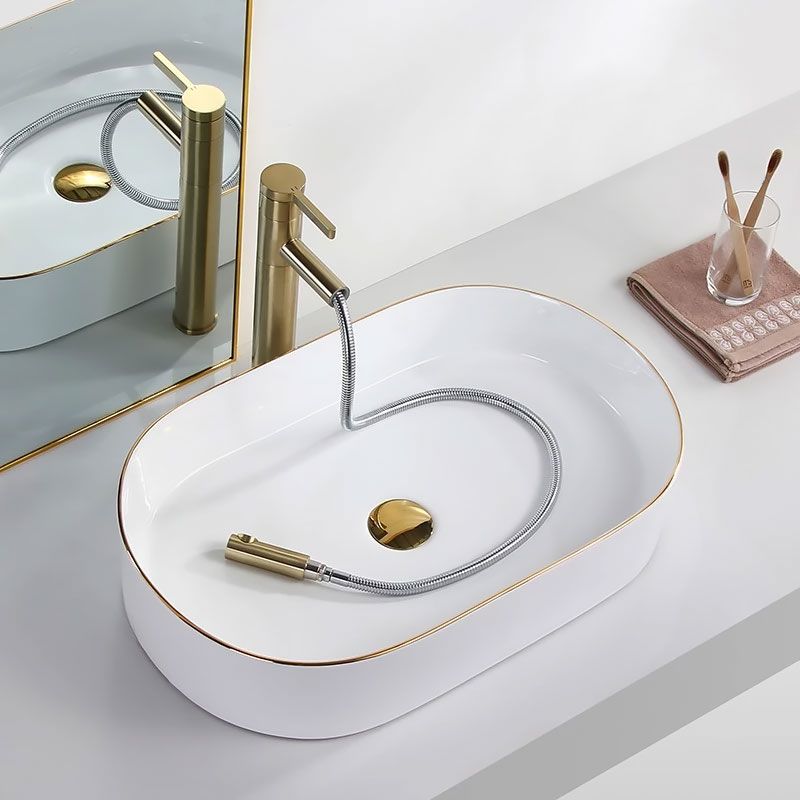 Lavoar pe blat Rea Nadia White Gold Edge 7