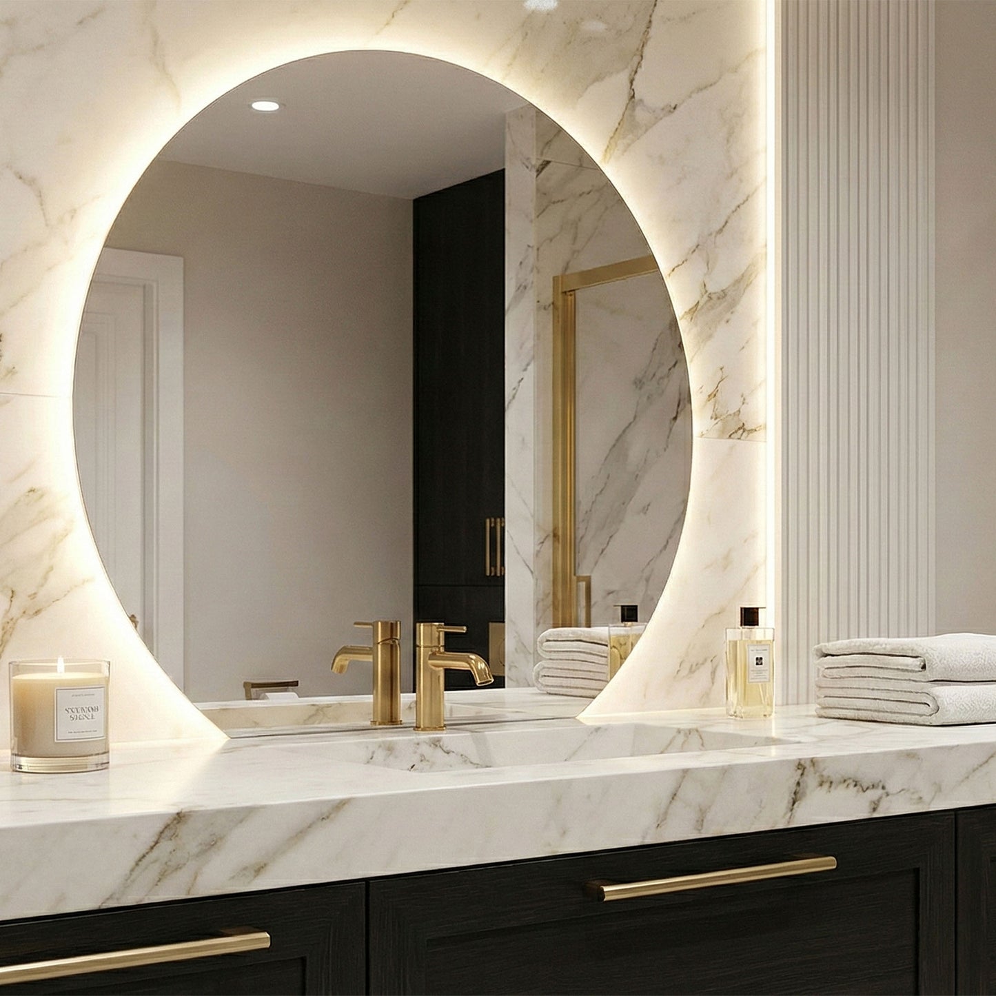 Oglindă LED 100cm Fabio 8