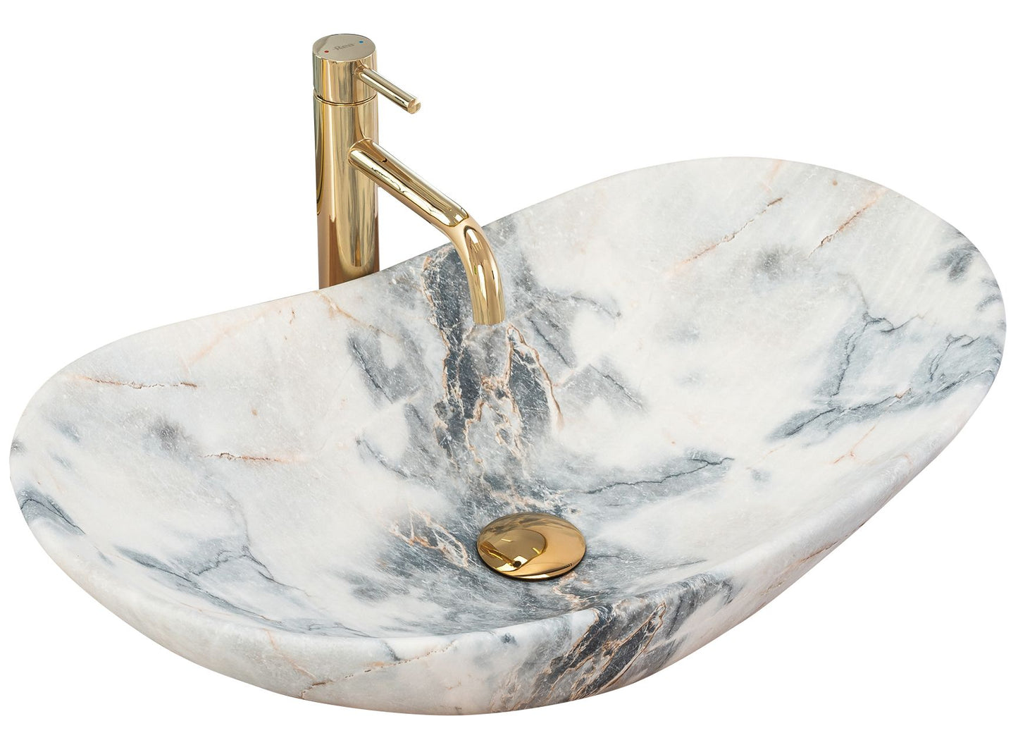 Lavoar pe blat Rea Royal Granit Mat 1