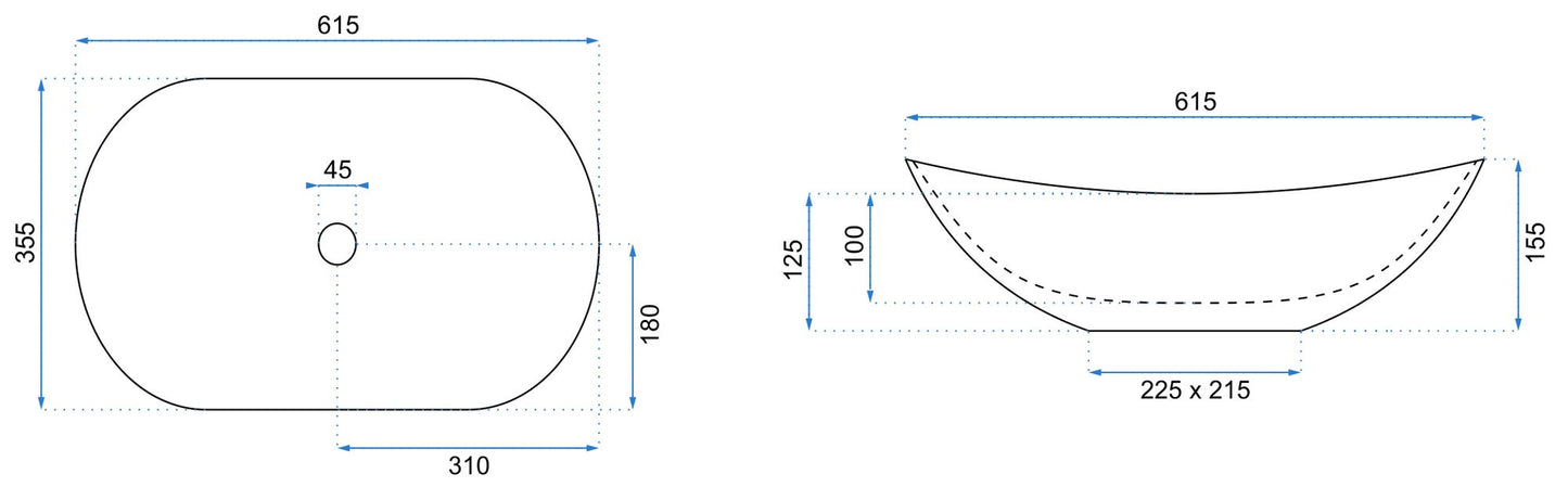 Lavoar pentru blat Rea Royal 60 7