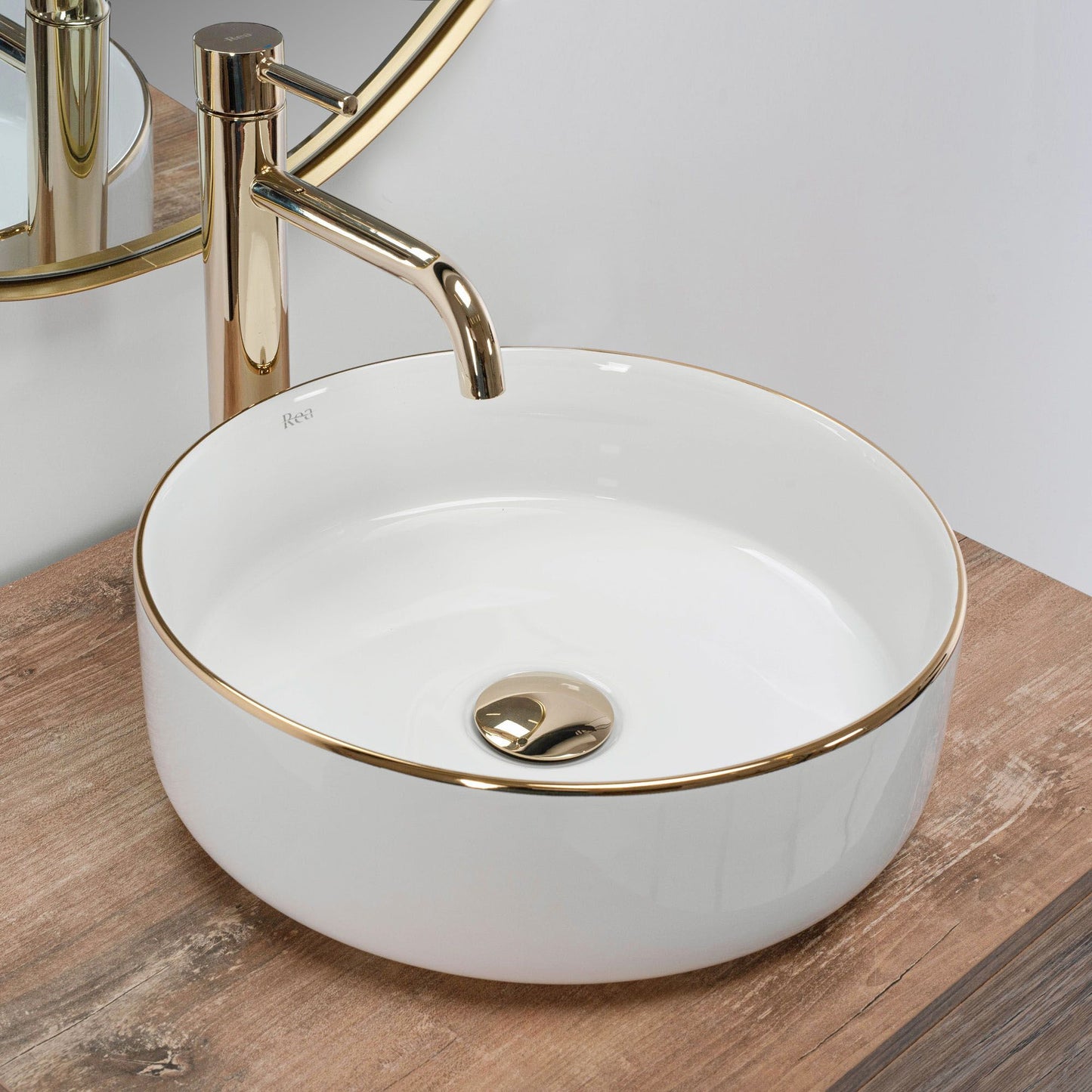 Lavoar pentru blat Rea Sami Gold Edge 2