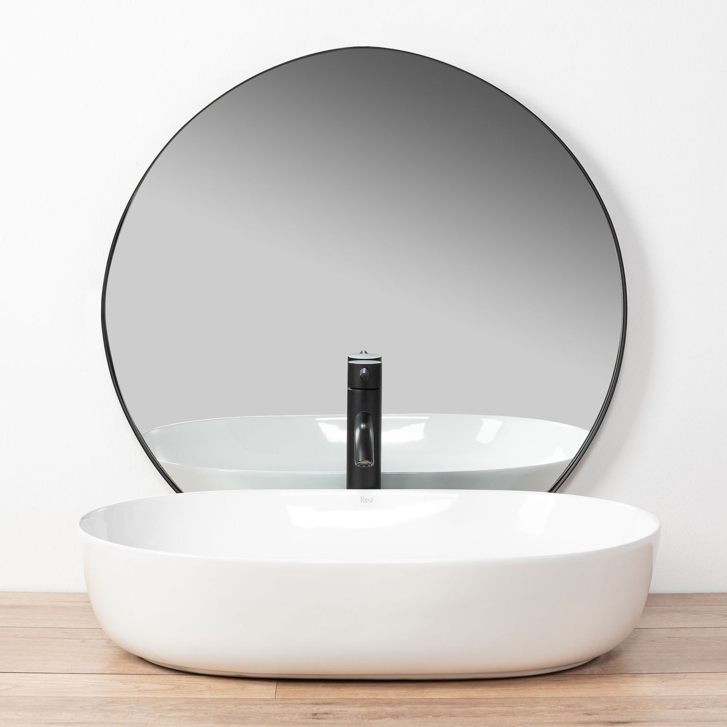 Lavoar ceramic pentru blat CLEO alb - REA 3