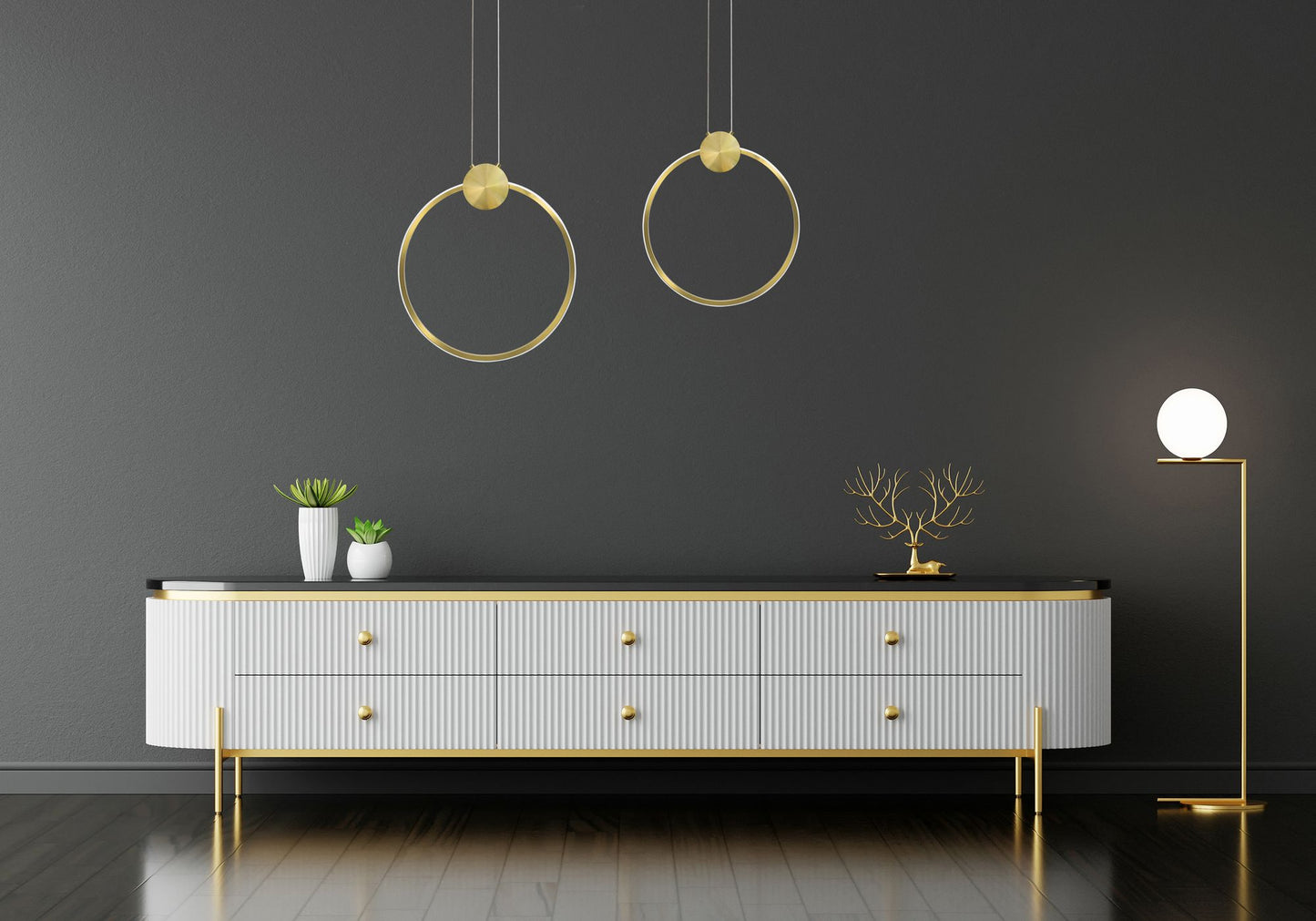 Lampă de tavan LED APP1393-CP GOLD 30cm 5