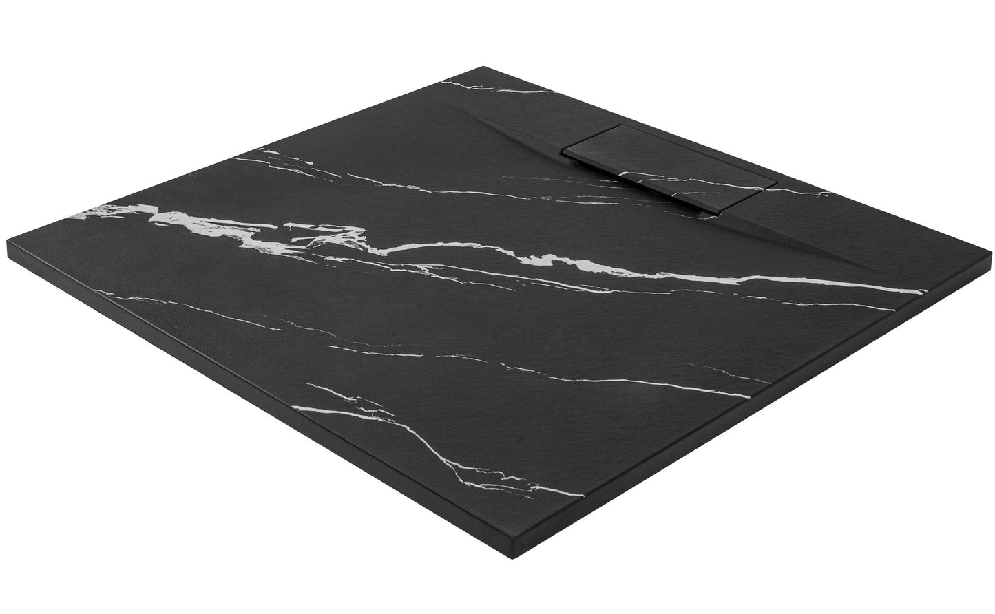 Cada de duș Bazalt CARRARA BLACK 90x90 6