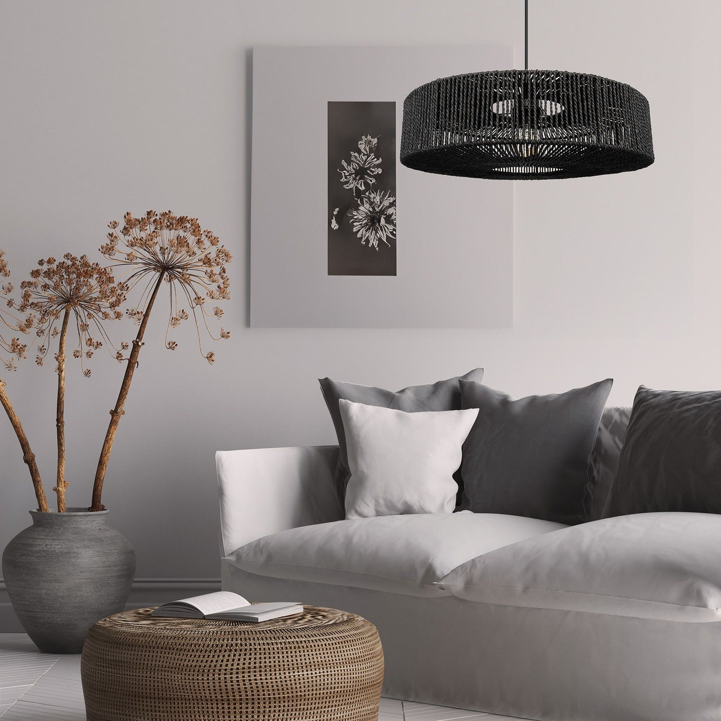 Lampă de tavan APP1484-1CP Black 5
