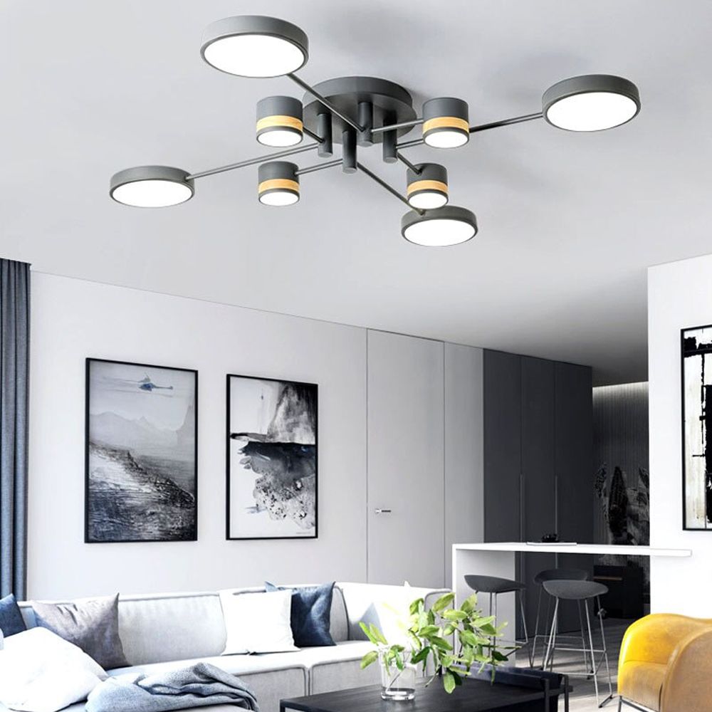 LAMPĂ DE PLAFON GRI APP528-8C 7