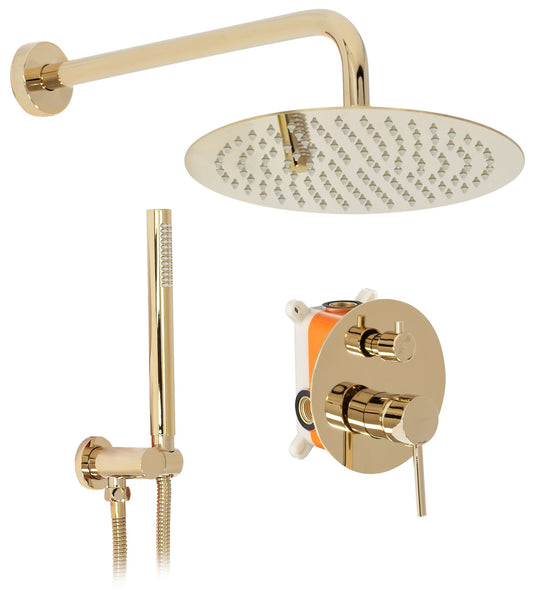 Set de dus incastrabil Rea Lungo L. Gold Auriu + BOX 1