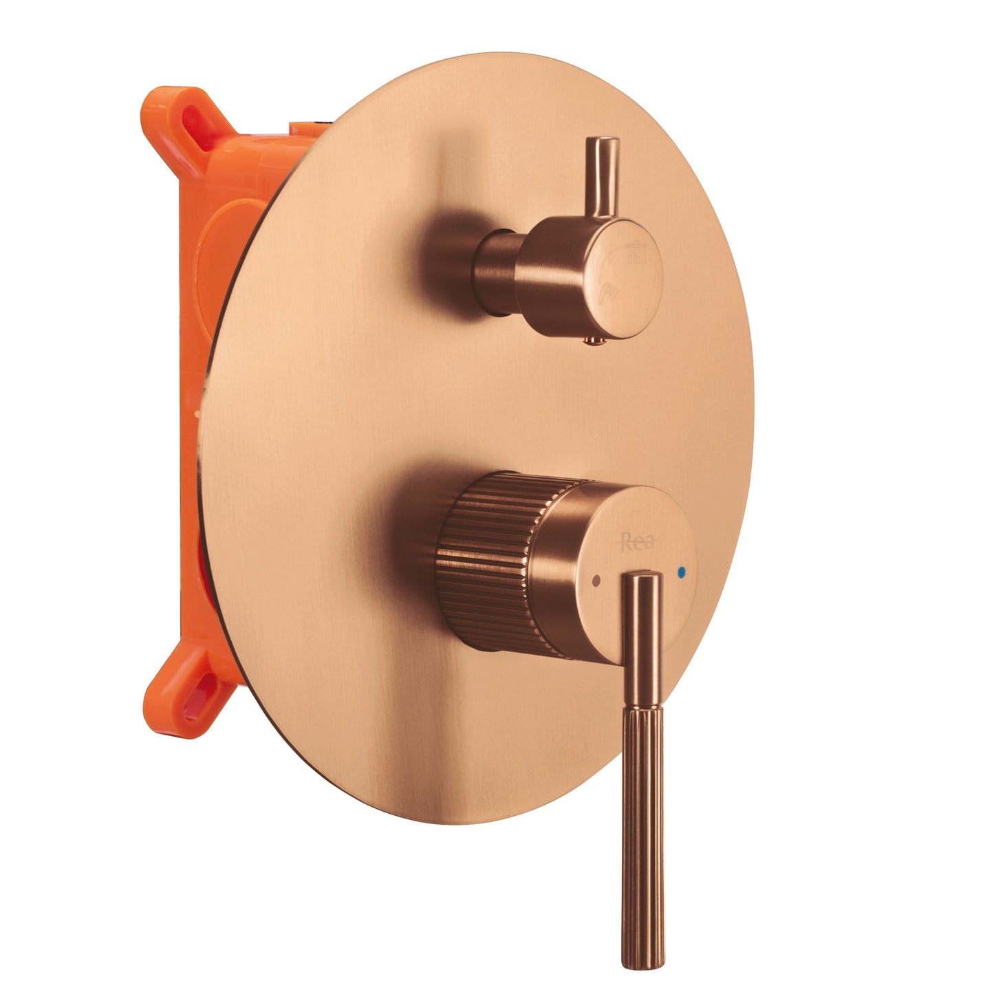 Set De Dus Incastrat Rea Argon Brush Copper + Box  2