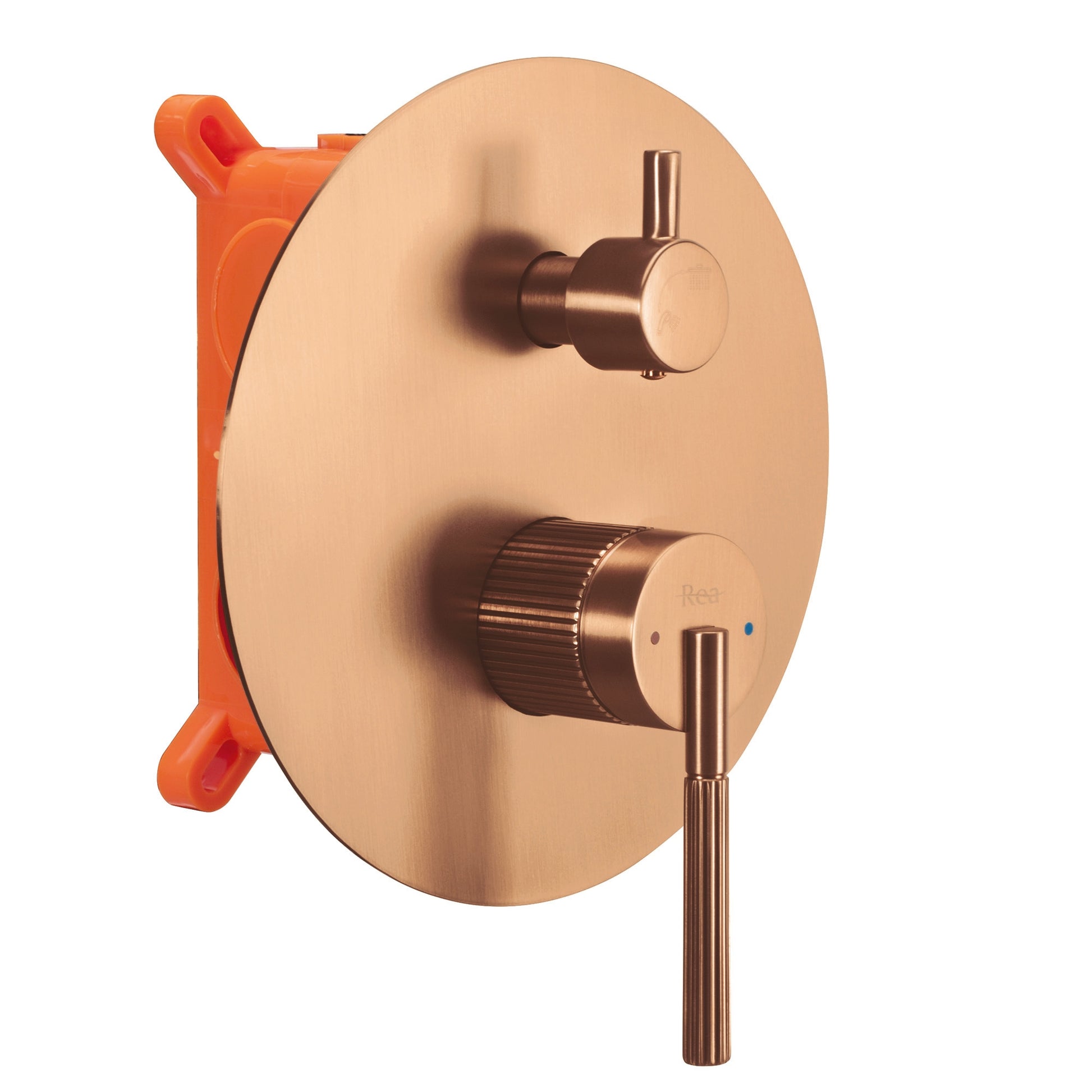 Set De Dus Incastrat Rea Argon Brush Copper + Box  2