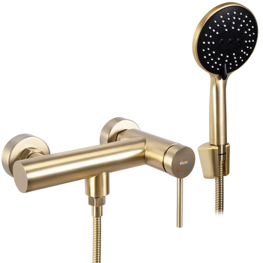 Baterie de duș REA FOSS Brush Gold  1