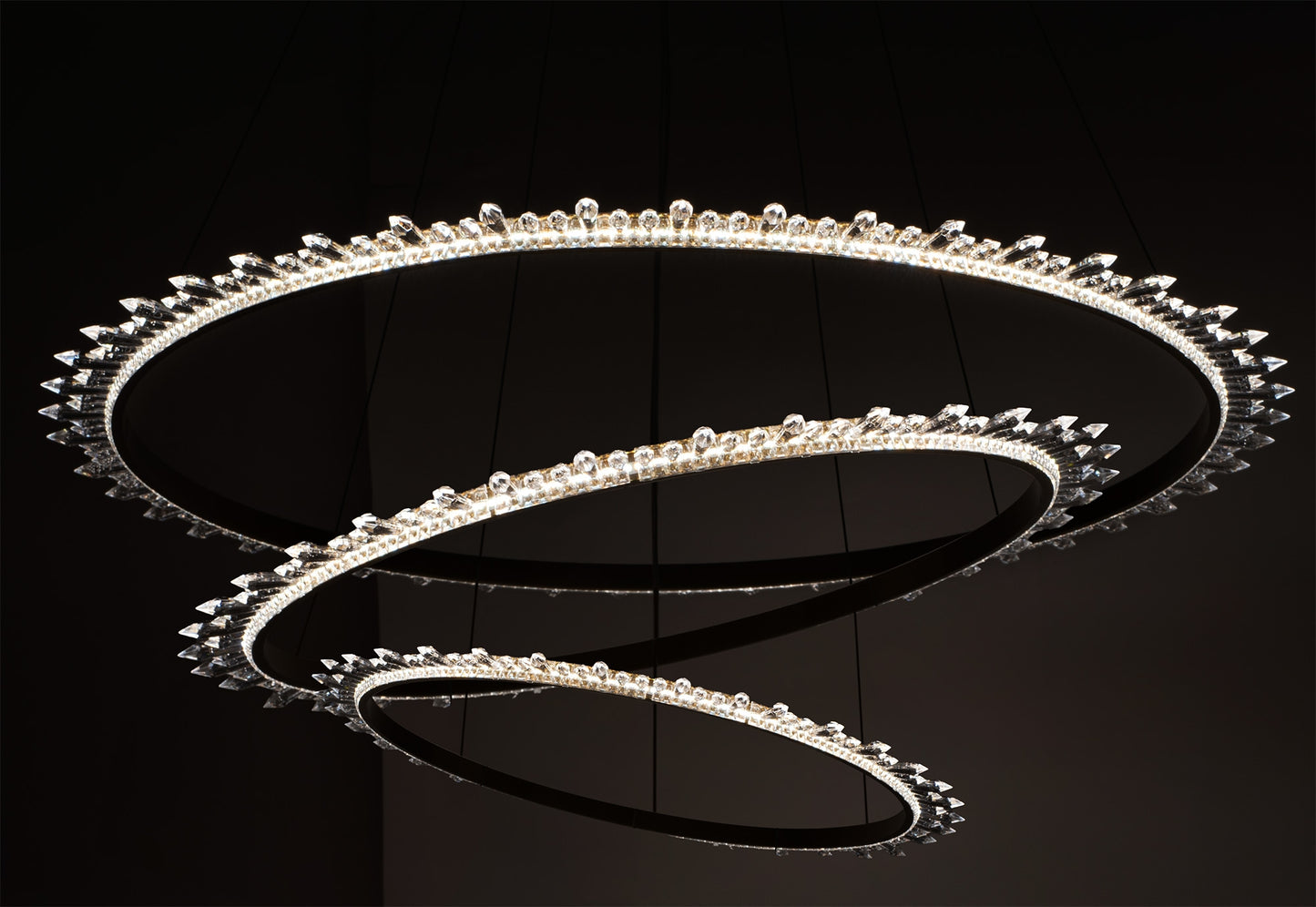 Lustra Tavan Led Cristal APP1609-3C Gold  4