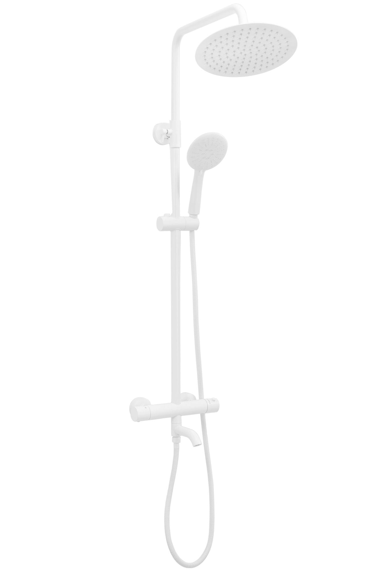 Set de dus cu termostat Lungo White Matt 5