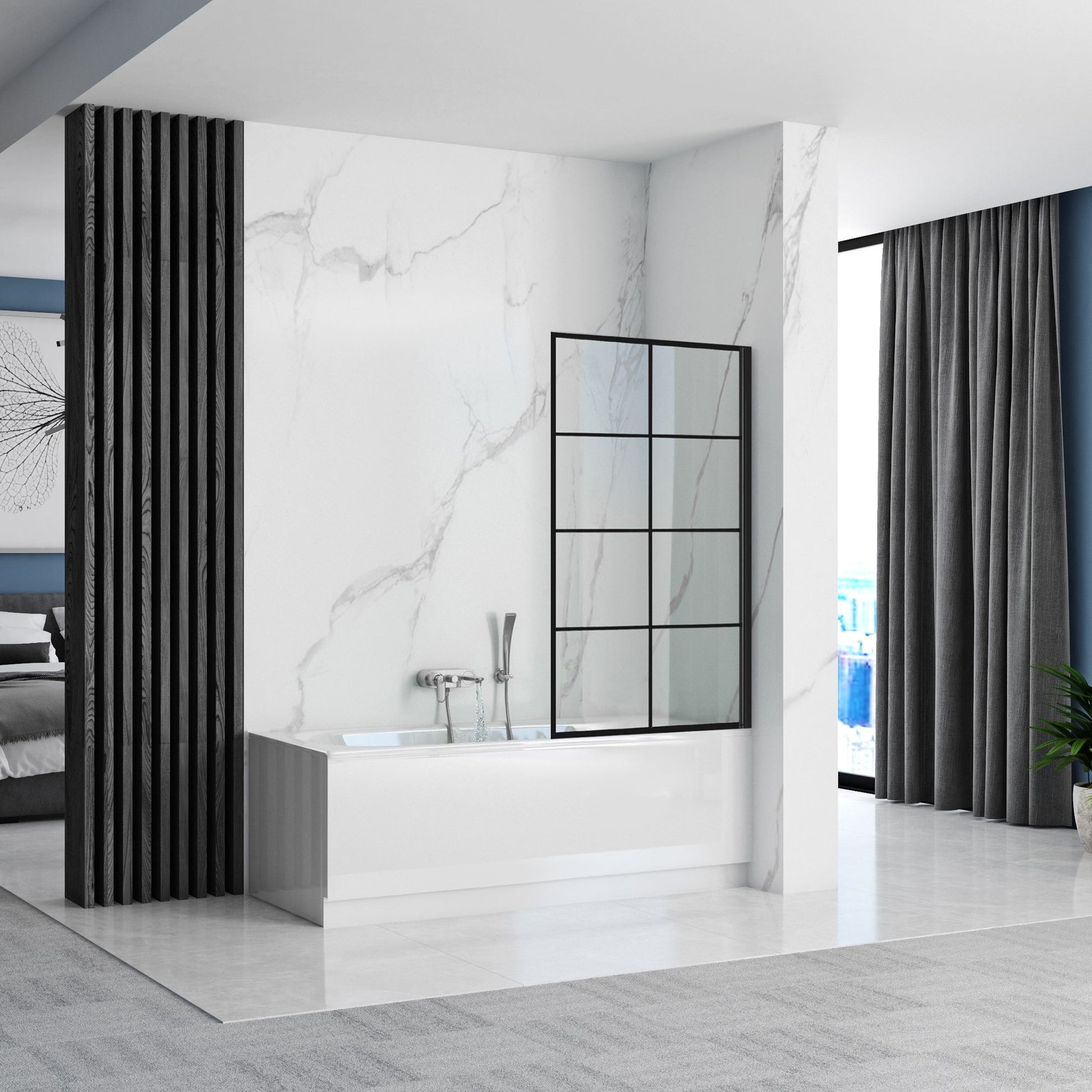 Paravan pentru cada Rea LagPERS-1 Fix 80 Negru Black 2