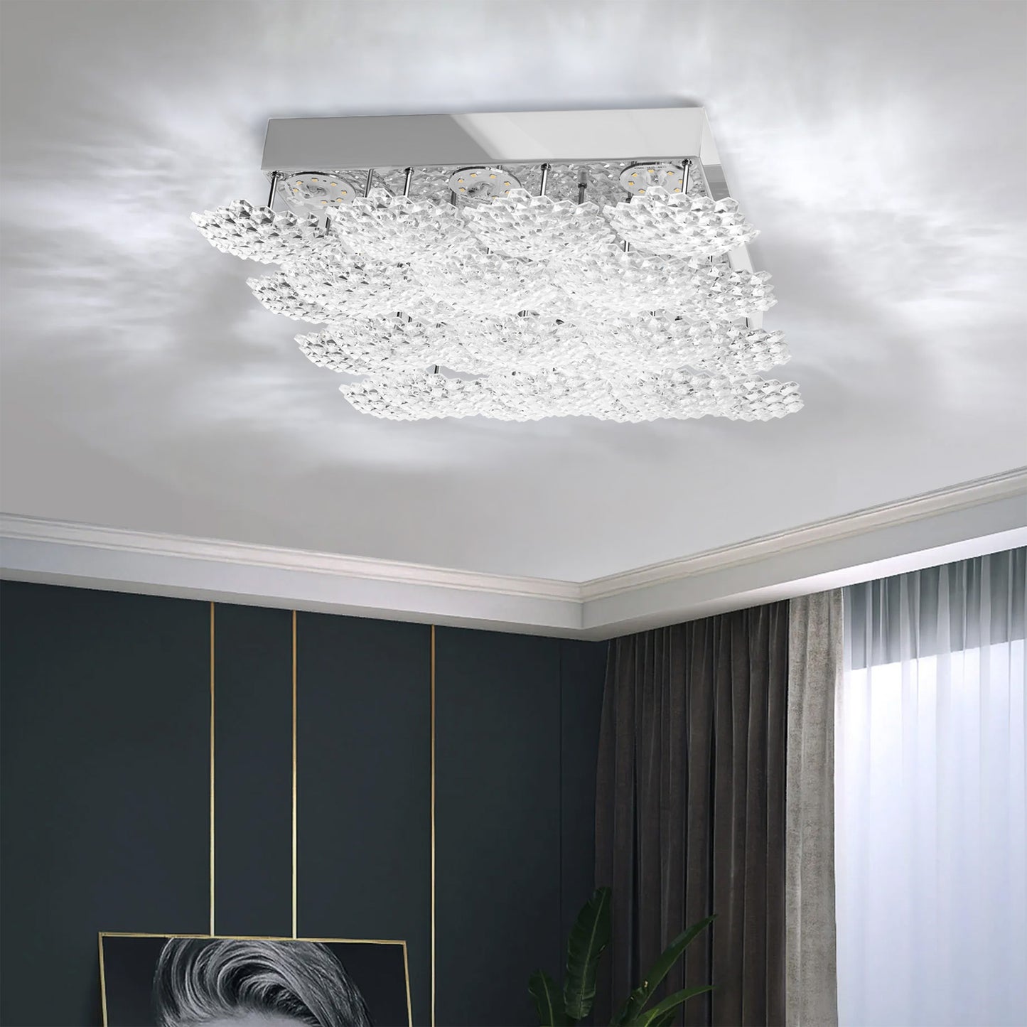 Lampă De Tavan Led Ms015-c Chrome  5