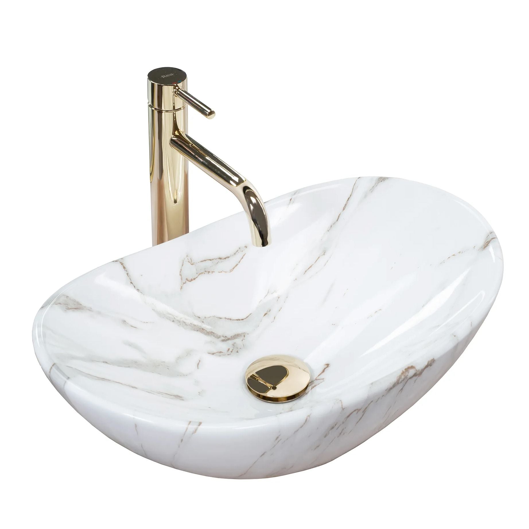 Lavoar pentru blat REA Royal Mini Aiax Shiny  2