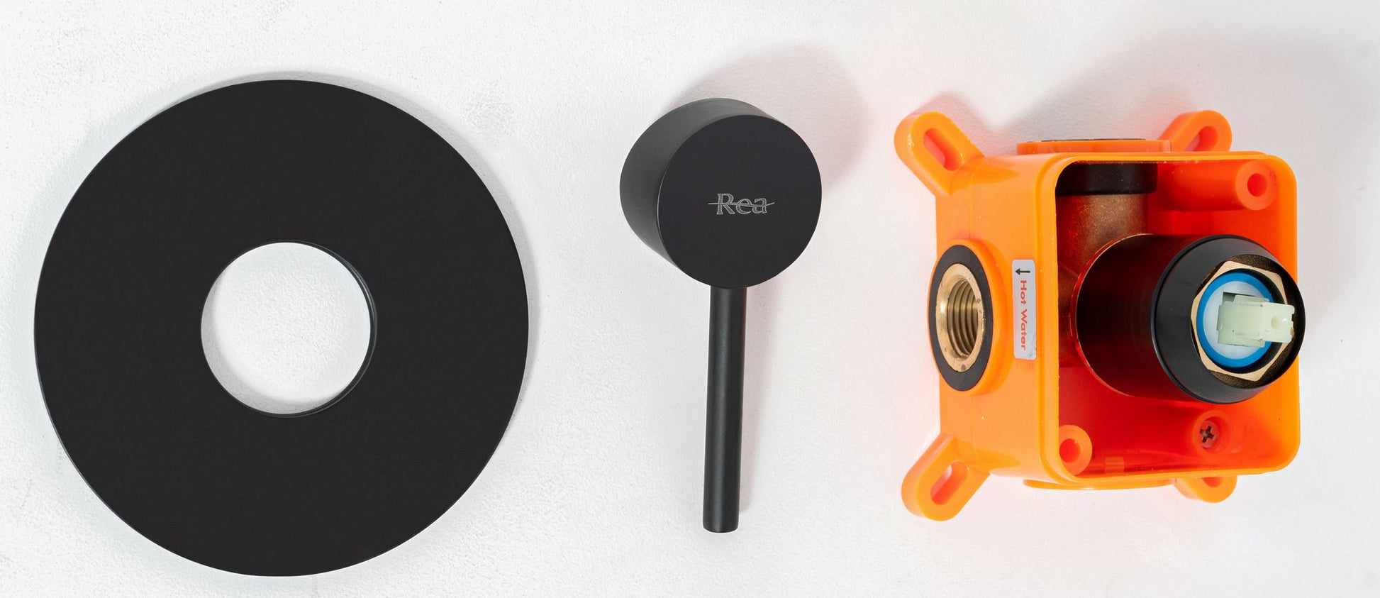 Set pentru dus Lugano Black Rea incastrabil +BOX 3