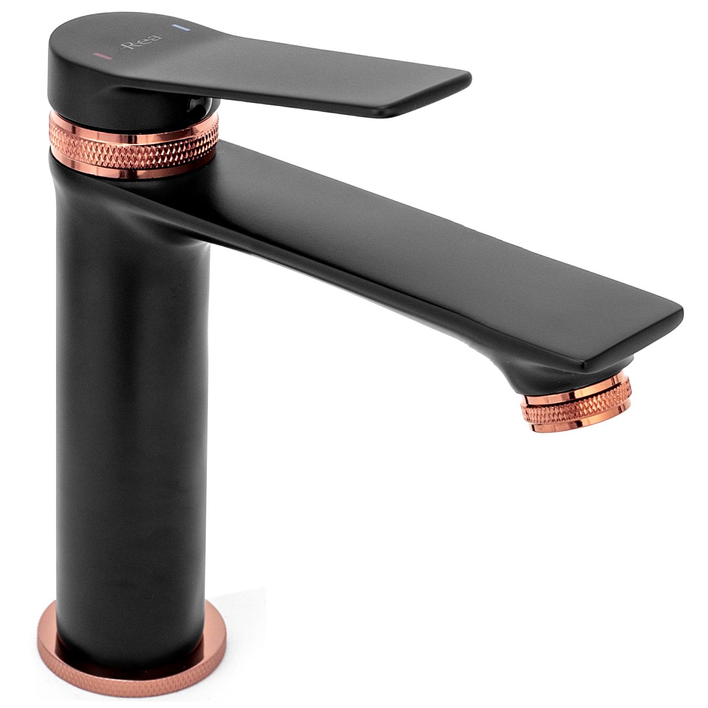 Baterie pentru baie Rea Viral Black Rose Gold Low  4
