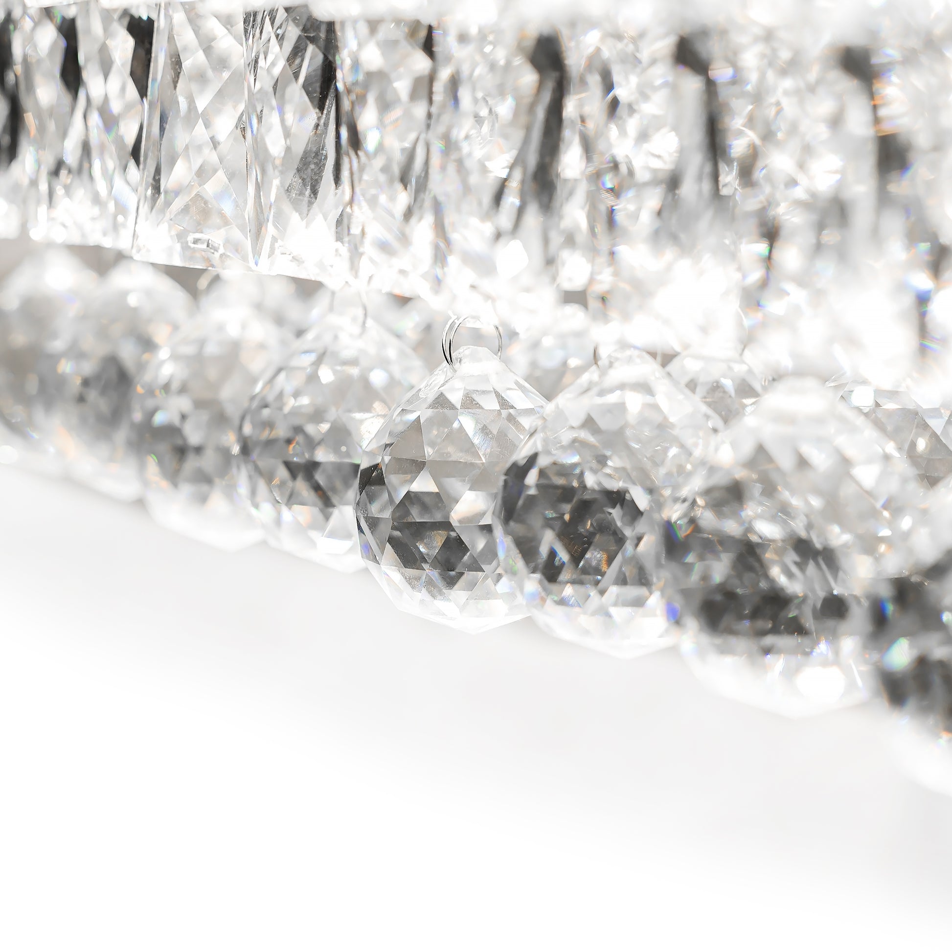 Lampă de tavan suspendată cristal LED 102W telecomandă APP417-CP  8