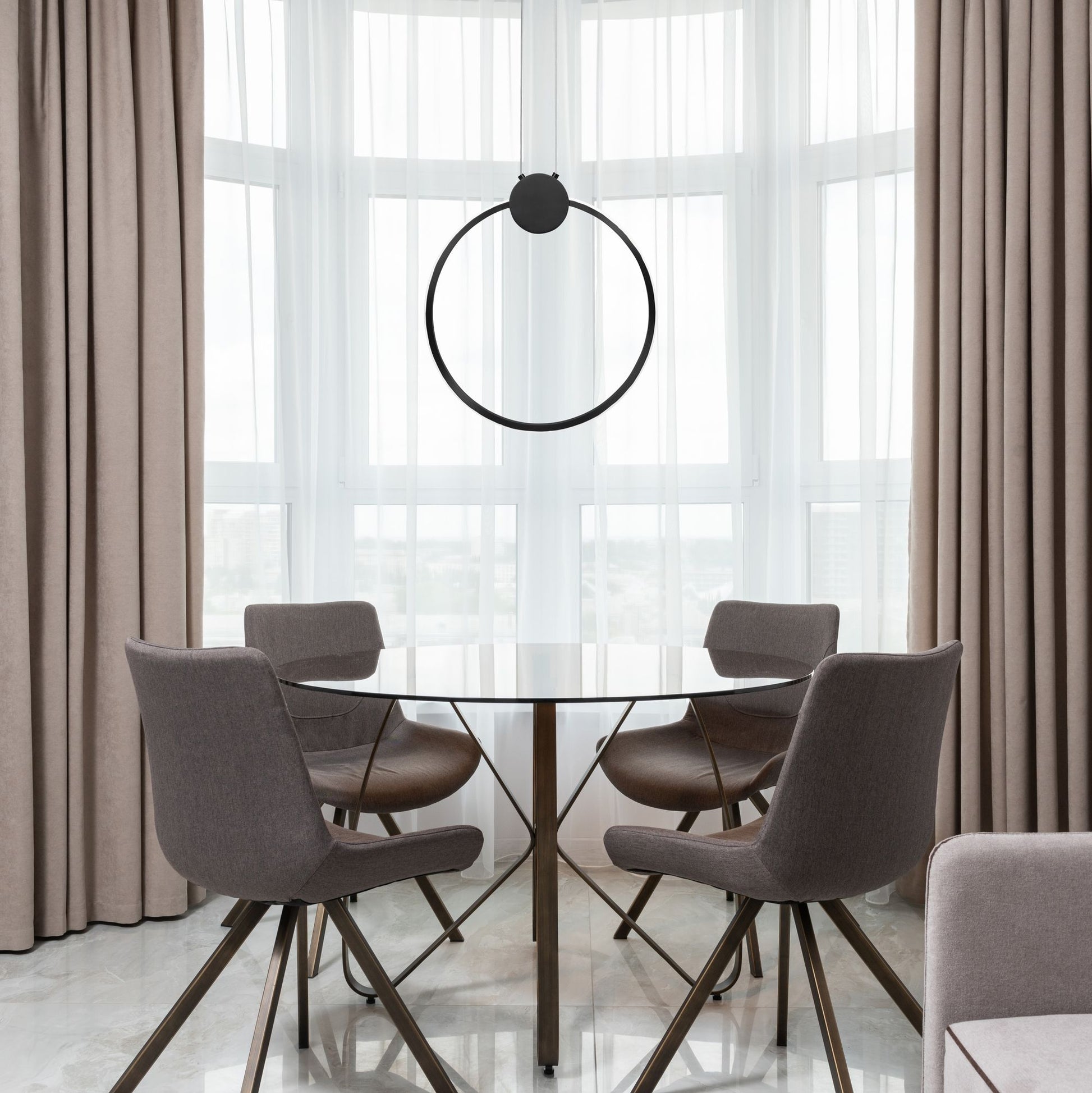 Lampă de tavan LED APP1398-CP BLACK 50cm  5