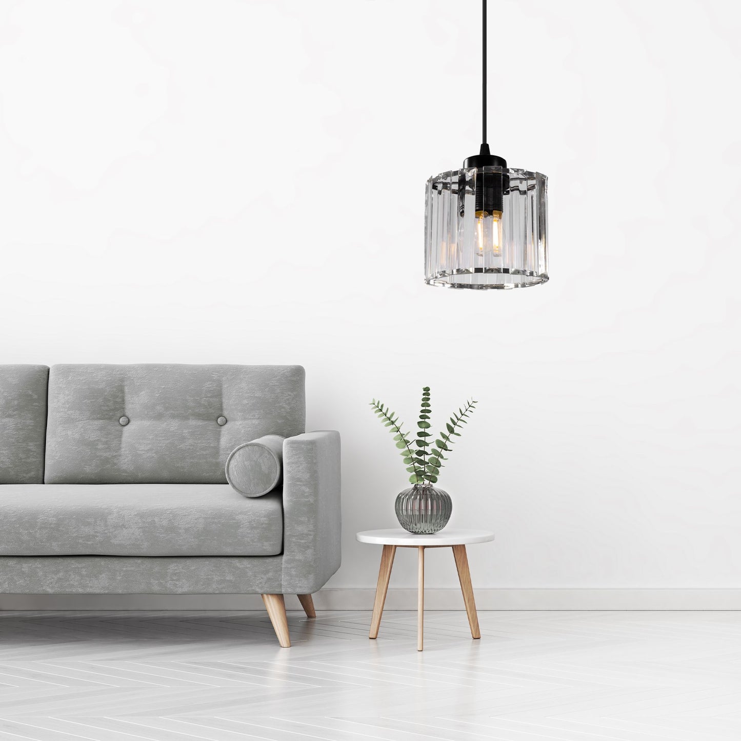 Lampă de tavan din cristal negru APP511-1CP  5