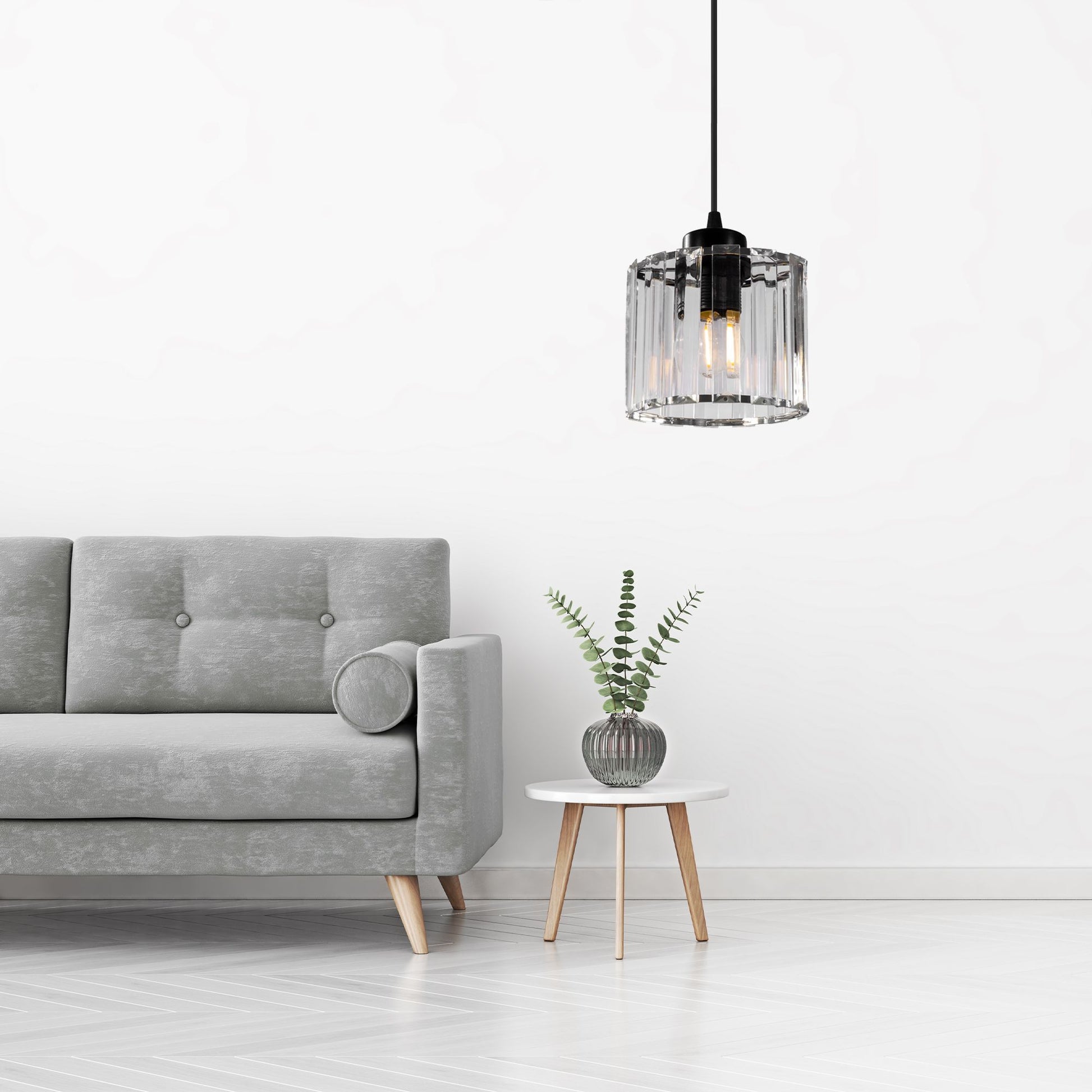 Lampă de tavan din cristal negru APP511-1CP  5