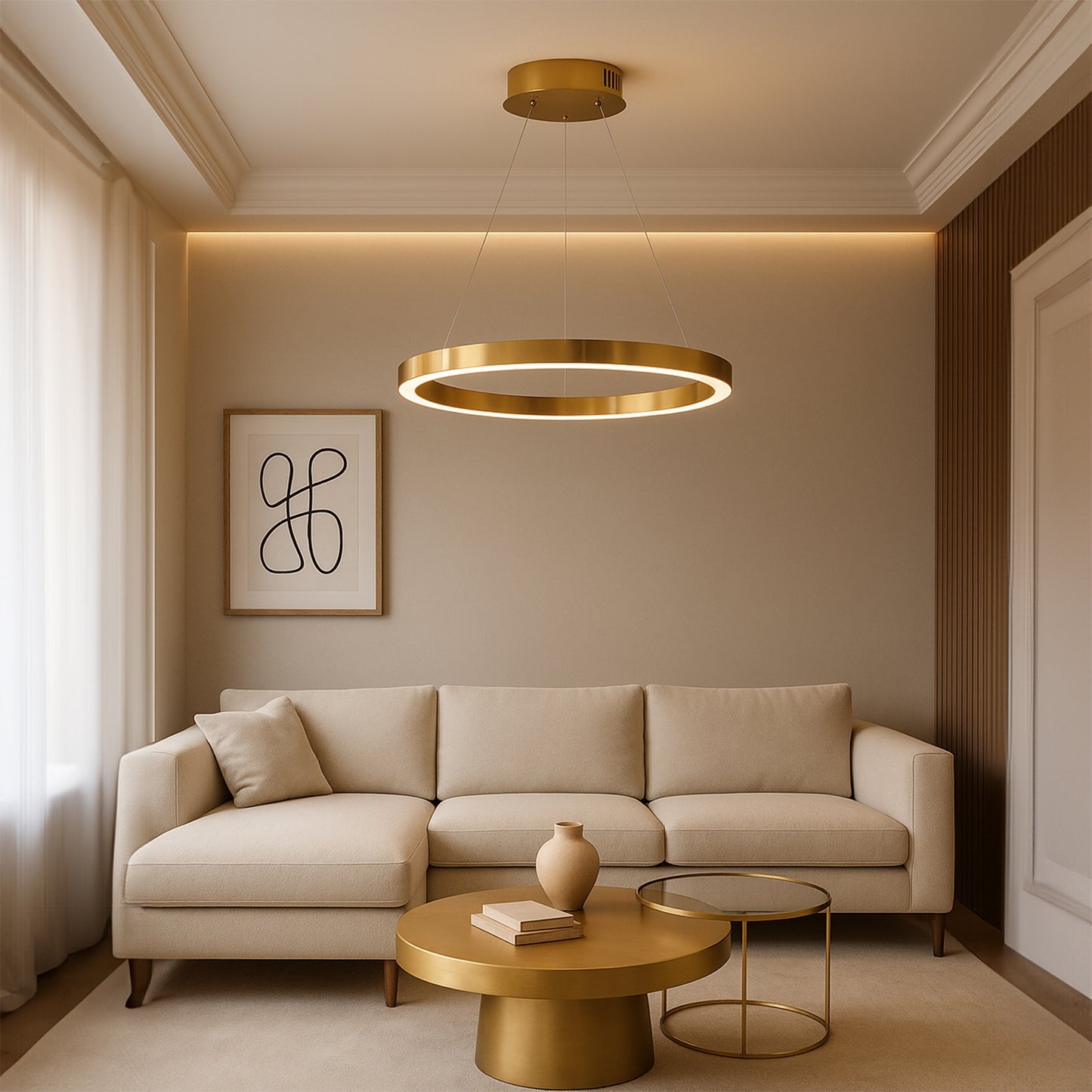Lampa Led Lhj051-cp1 C Brush Gold  3