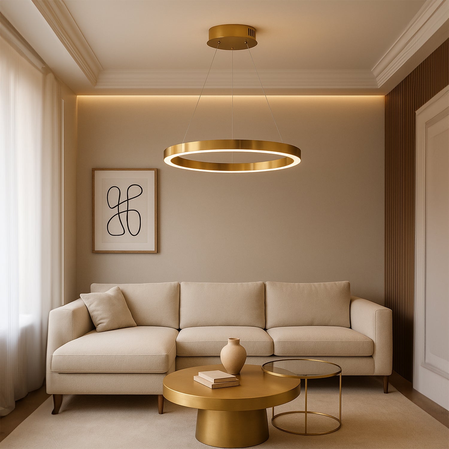 Lampa Led Lhj051-cp1 C Brush Gold  3