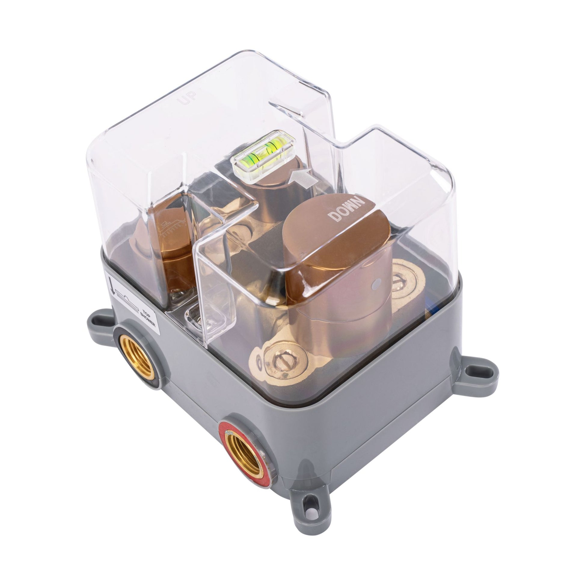 Set de duș incastrat Rea LUNGO COPPER BRUSH + BOX cu termostat 8