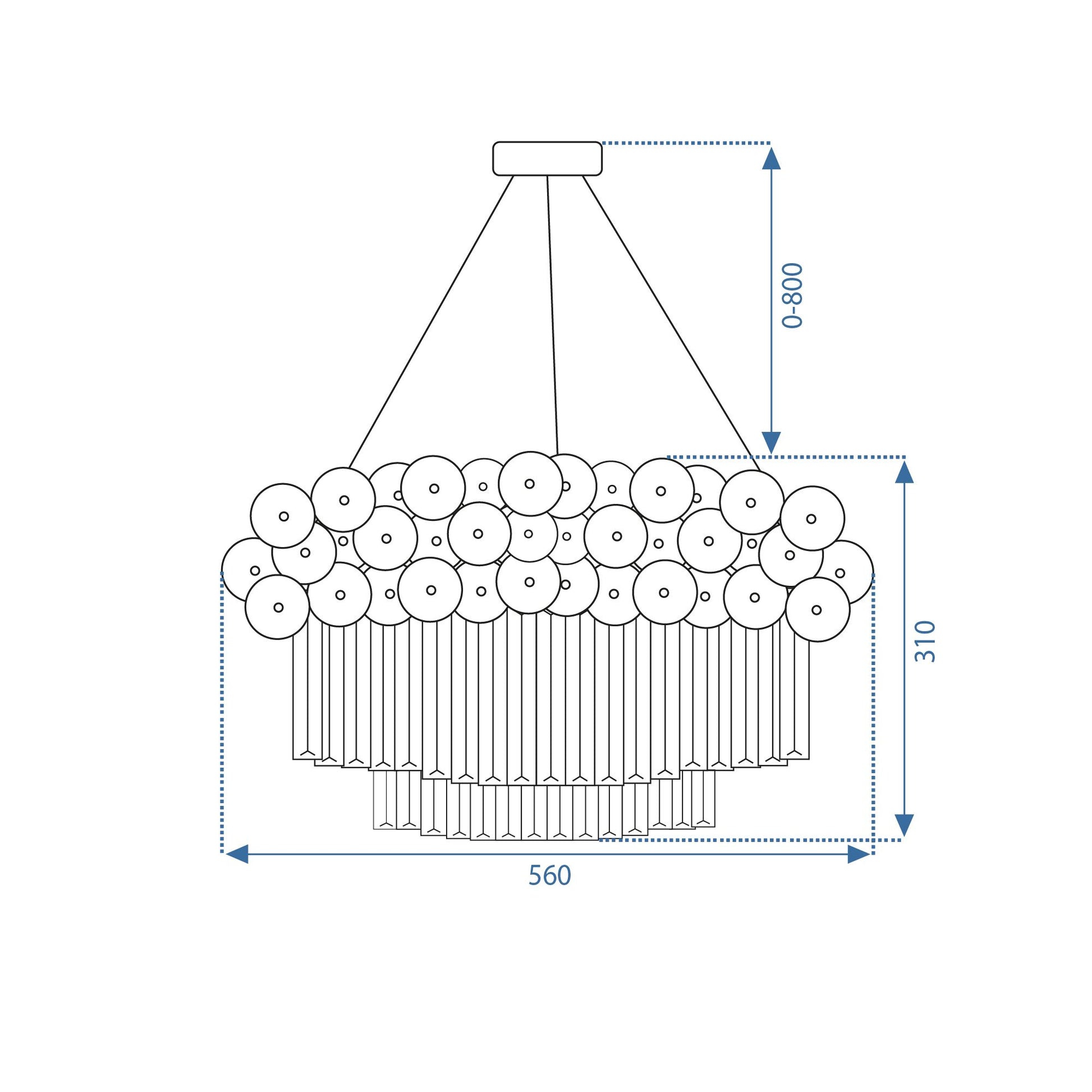 Lampa APP1473-CP GOLD  6
