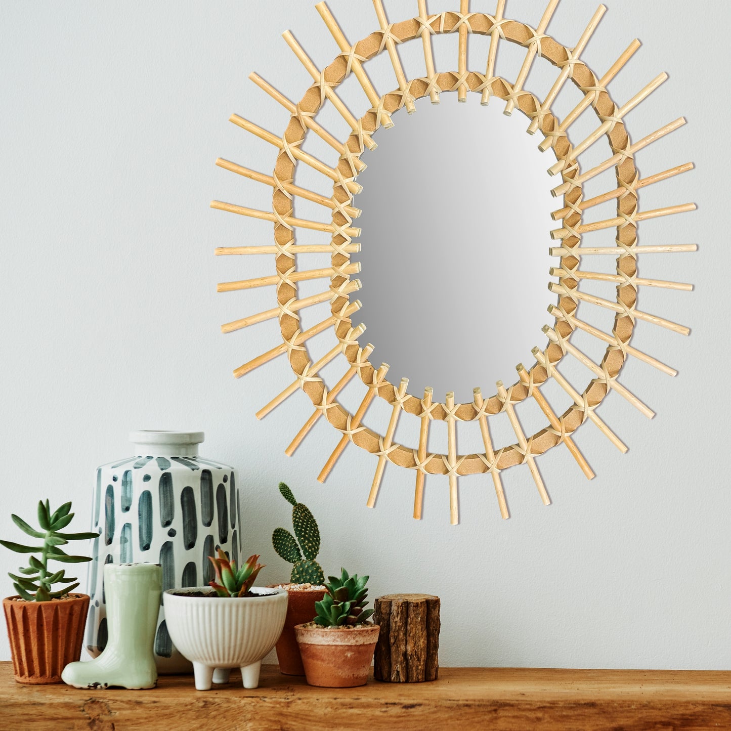 Oglinda Perete Boho 57cm Qdj5749  3